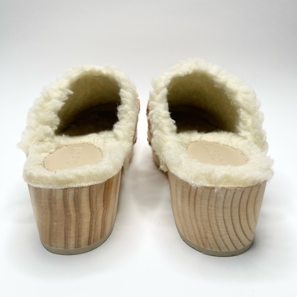 New Anthropologie Pilcro Rose Gold Cozy Braided Sherpa-lined Clog US 6/EU 36 - Picture 5 of 10